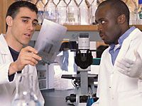 Scientists in lab